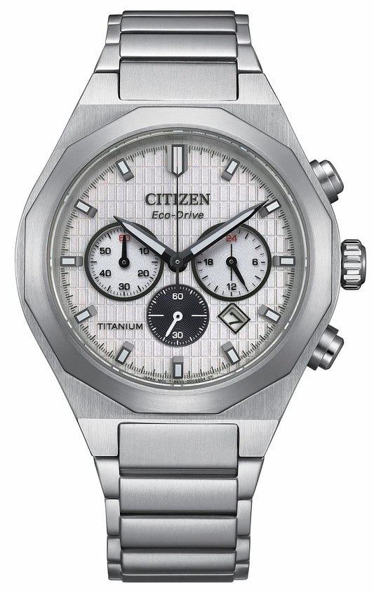 Citizen Classic - Zenshin Senkei White Dial Super Titanium Bracelet CA4690-51A