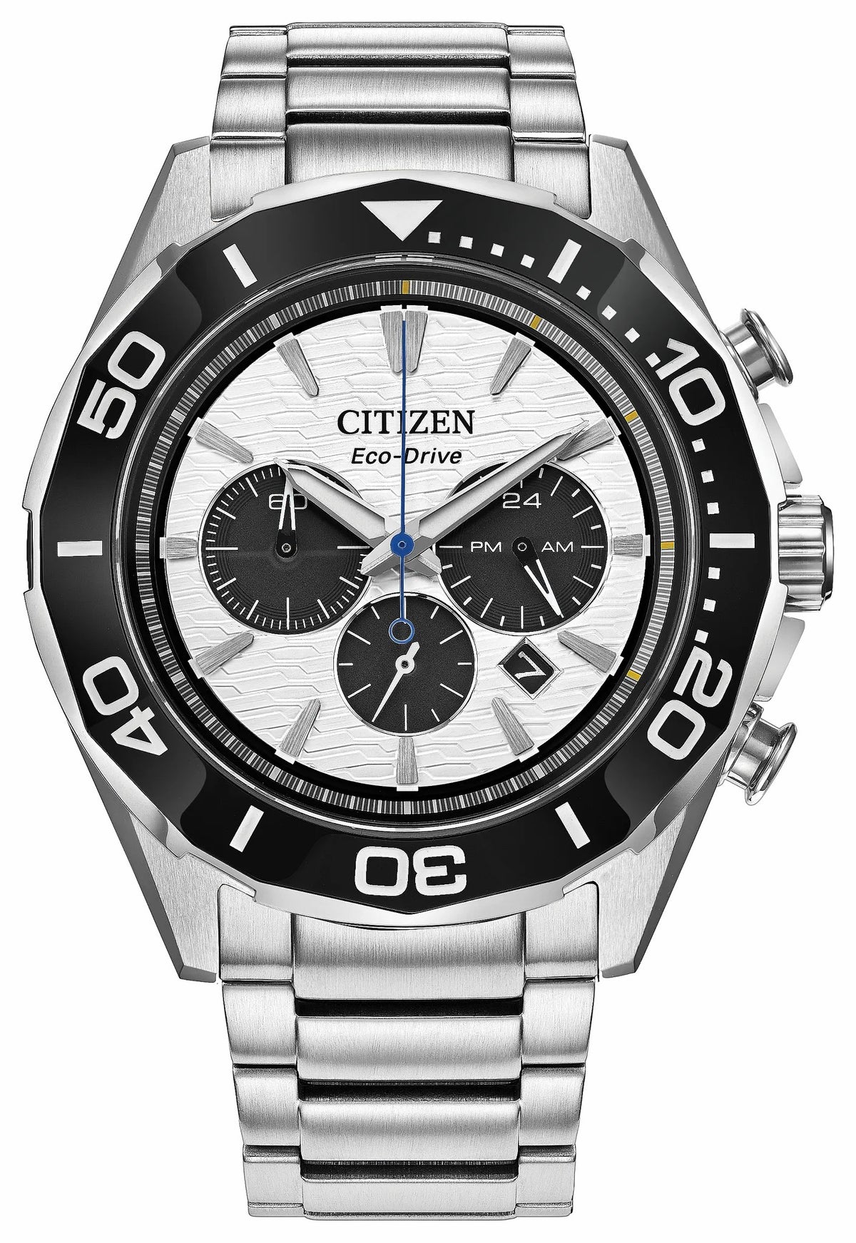Citizen New - Endeavor Chrono White Dial Stainless Steel Bracelet CA4730-59A
