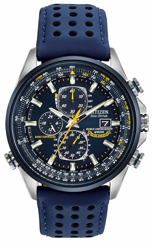 Citizen Sale - World Chronograph A-T - Men's Eco-Drive AT8020-03L Blue Watch