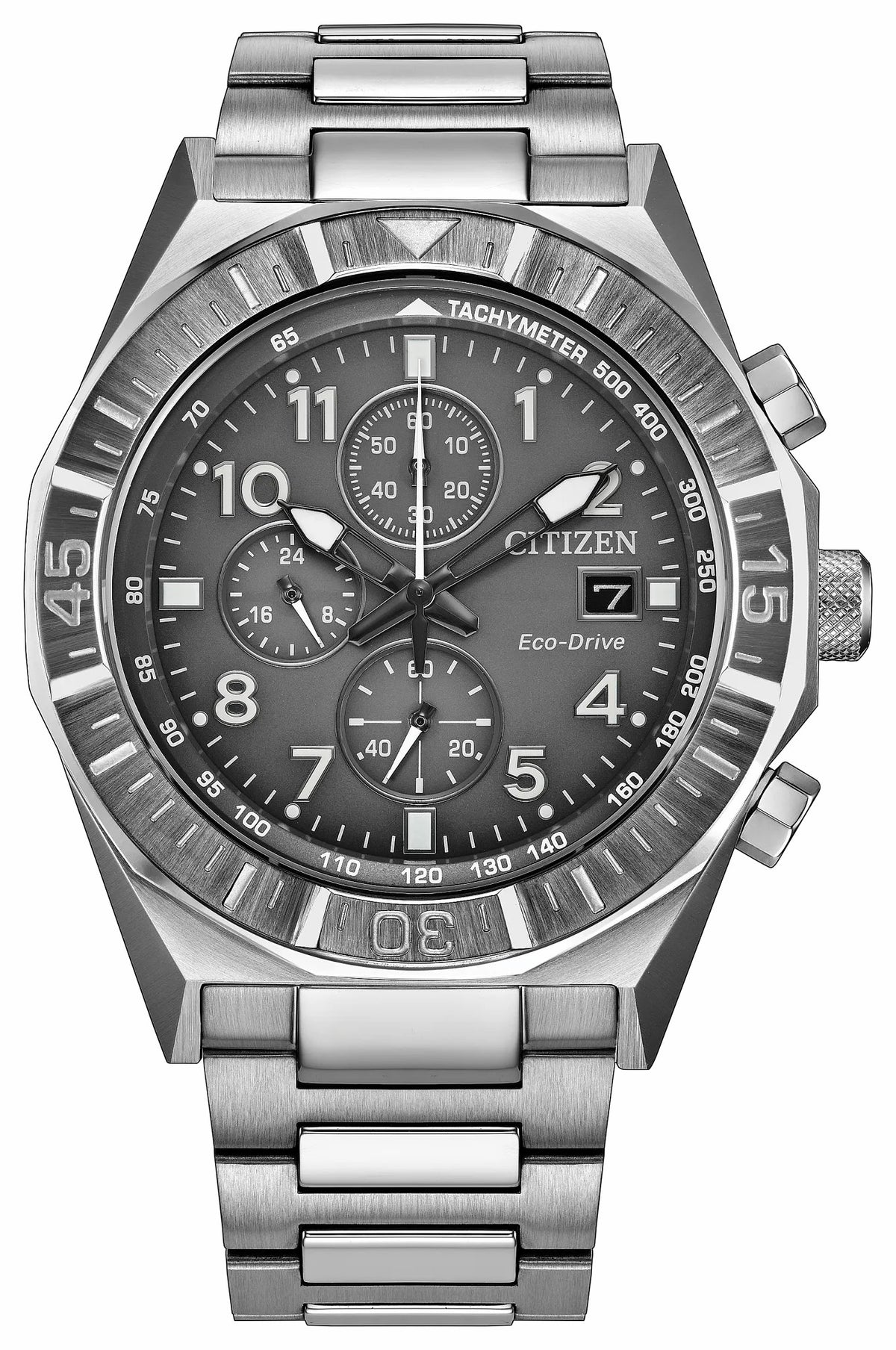 Citizen Deals - Nighthawk Gray Dial Stainless Steel Bracelet CA0890-54H