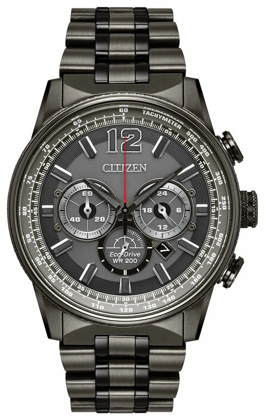 Citizen Premium - Nighthawk - Men's Eco-Drive CA4377-53H Chronograph Watch