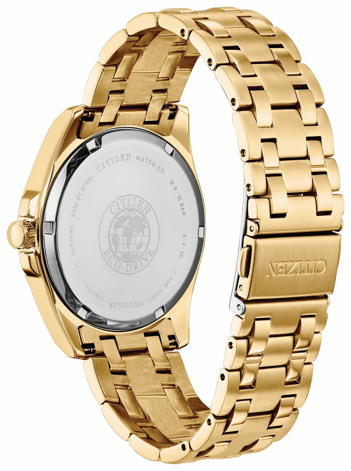 Citizen Special Offer - Citizen Peyten Eco-Drive Blue Dial Gold Stainless Steel Watch