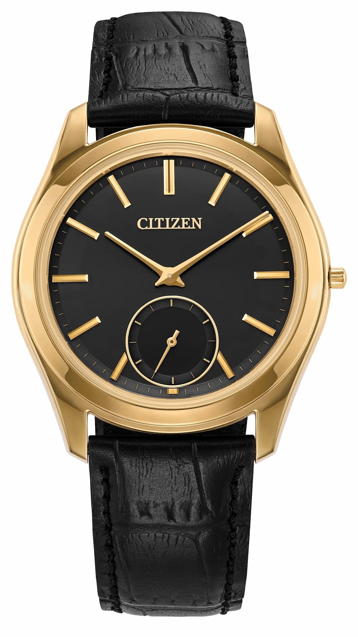 Citizen Trusted - Eco-Drive One Black Dial Crocodile Strap AQ5022-02E