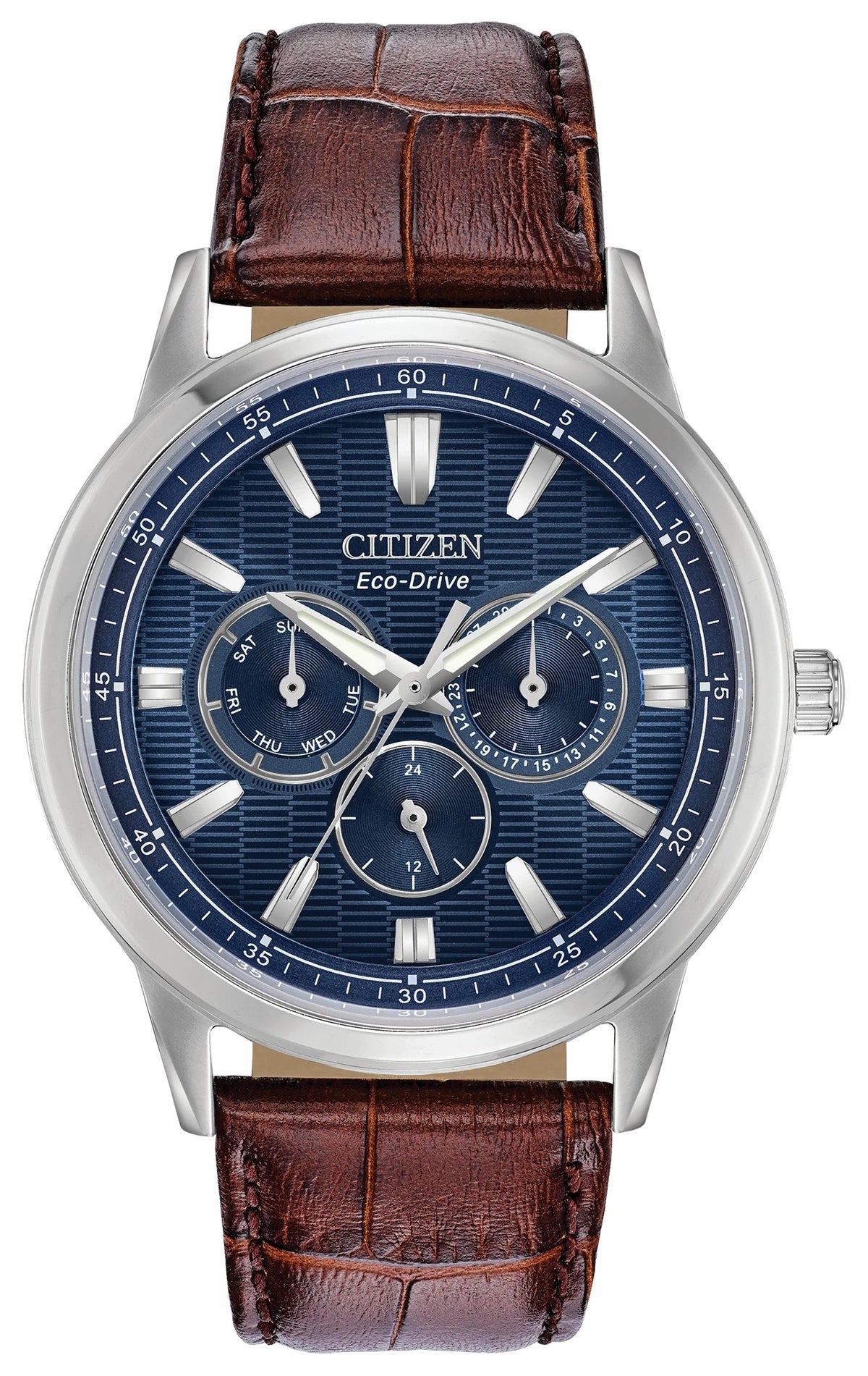 Citizen Featured - Corso - Men's Eco-Drive BU2070-12L Leather Strap Watch