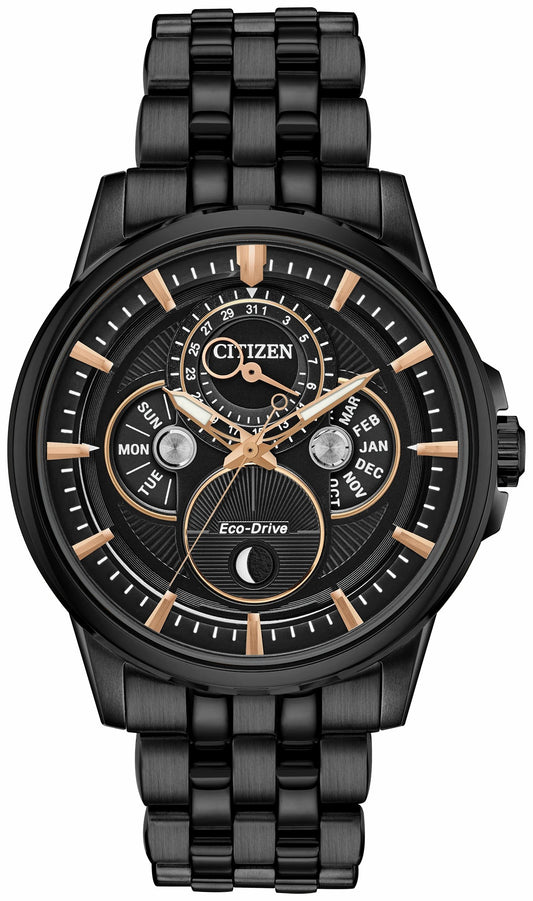 Citizen Recommended - Citizen Calendrier Moonphase Men's Eco-Drive Black Watch