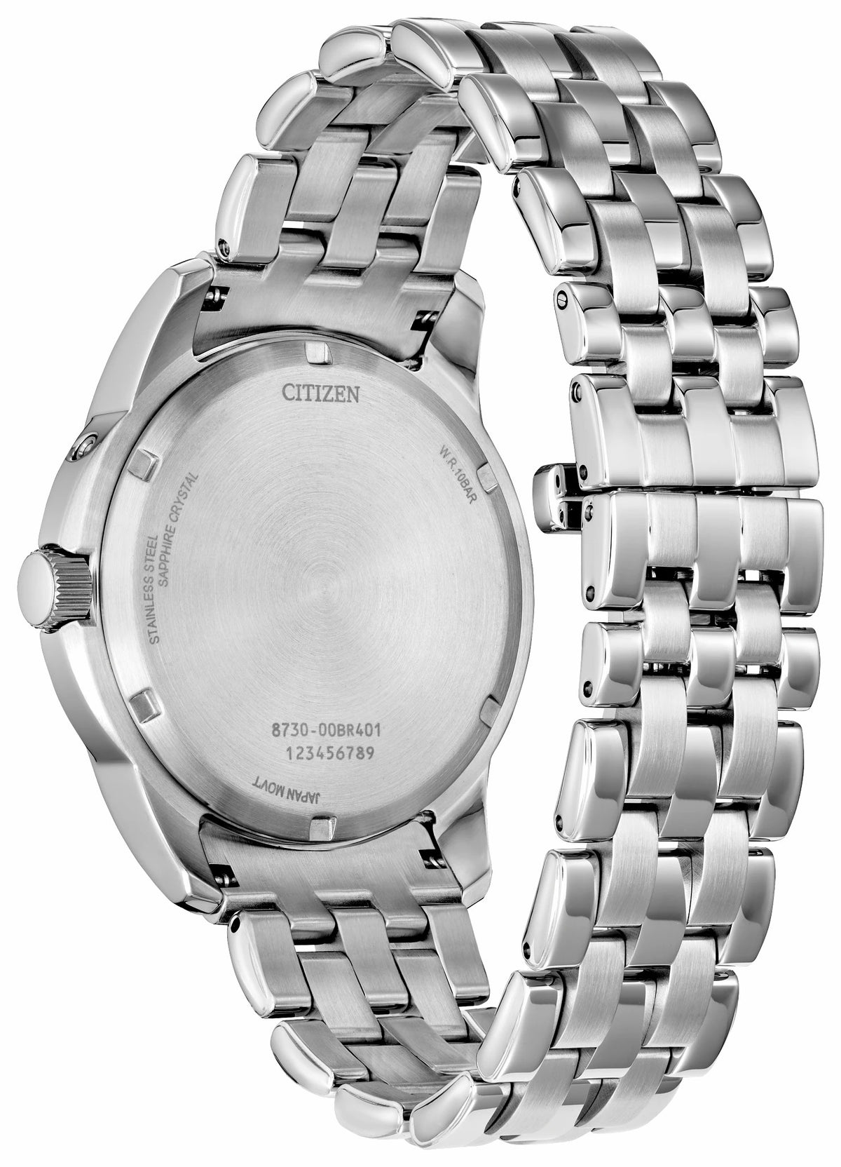 Citizen Discount - Calendrier Salmon Dial Stainless Steel Bracelet BU0080-52X