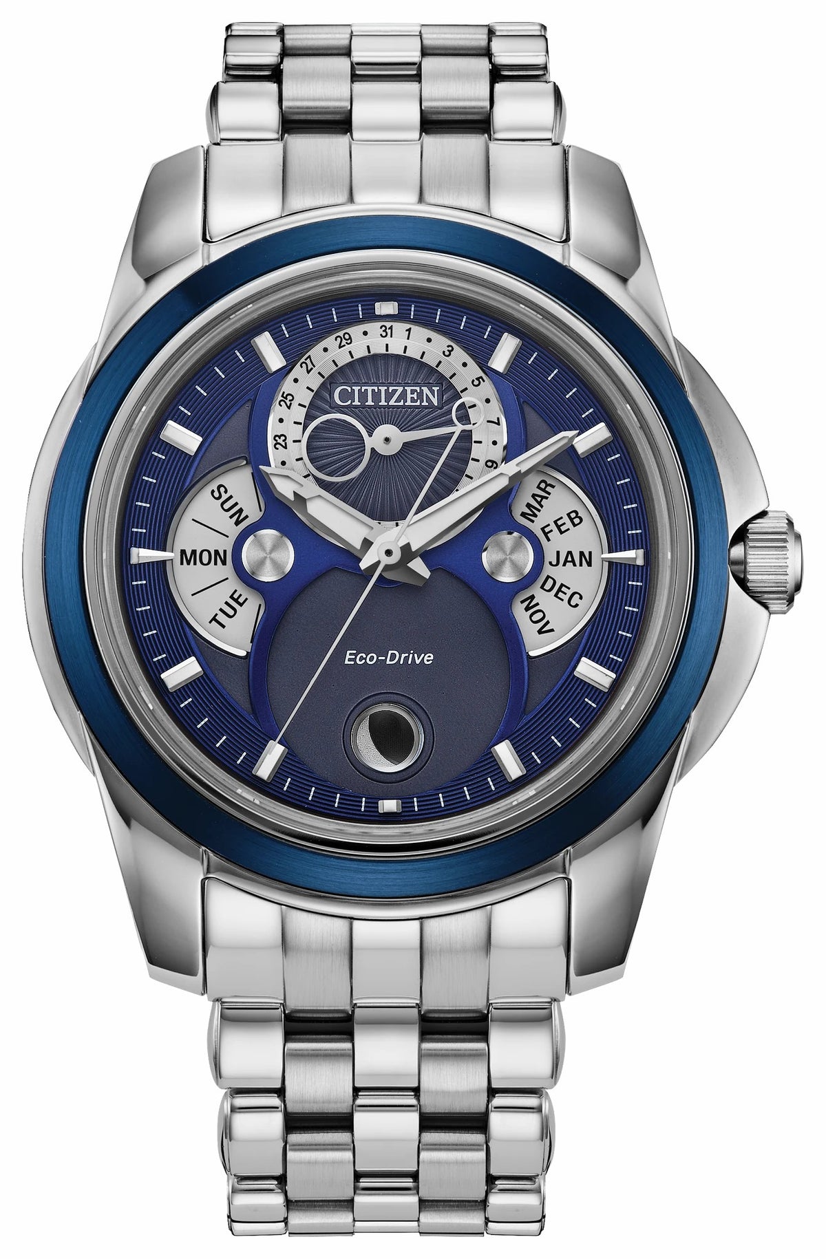 Citizen Special Offer - Calendrier Blue Dial Stainless Steel Bracelet BU0088-51H