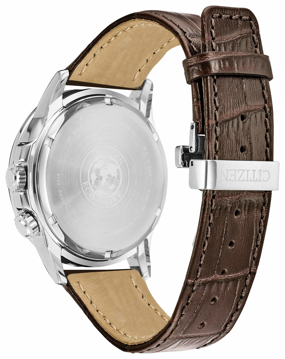 Citizen Latest - Calendrier - Men's Eco-Drive BU2020-29X Brown Leather Watch