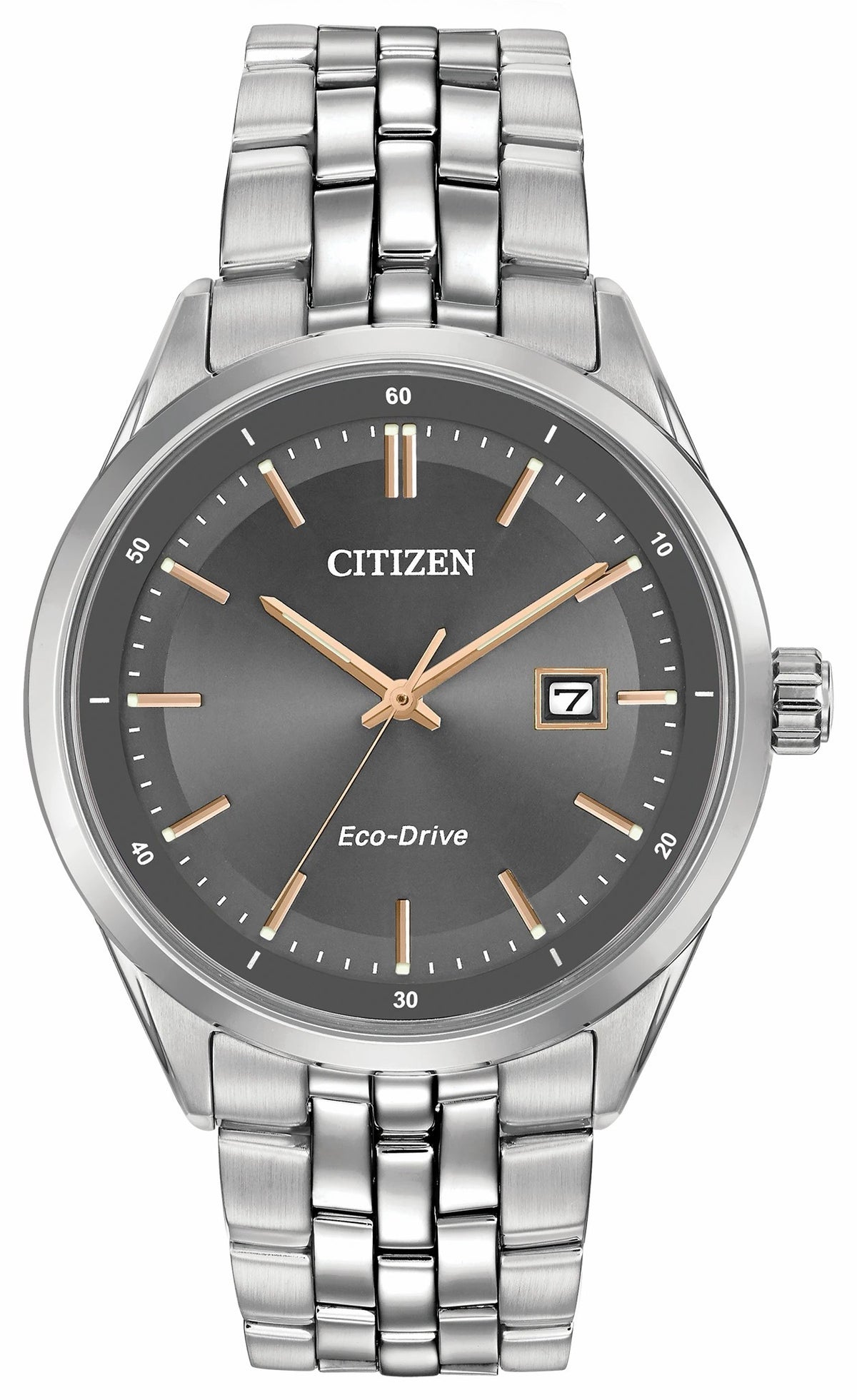 Citizen Quality - Corso - Men's Eco-Drive BM7251-53H Silver Gray Dial Watch