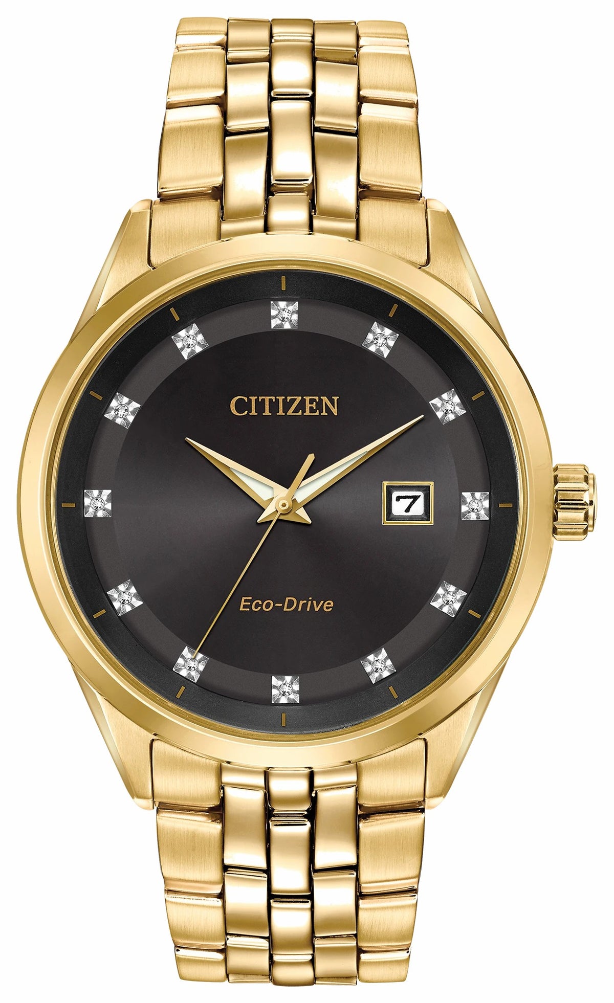 Citizen Best Seller - Corso - Men's Eco-Drive BM7252-51G Steel Black Dial Watch