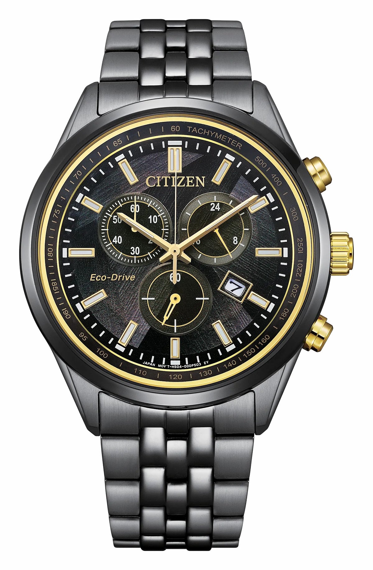 Citizen Quality - Classic LIGHT in BLACK Black Dial Stainless Steel Bracelet AT2576-68E