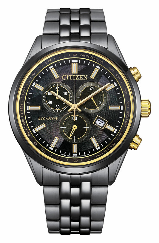 Citizen Quality - Classic LIGHT in BLACK Black Dial Stainless Steel Bracelet AT2576-68E