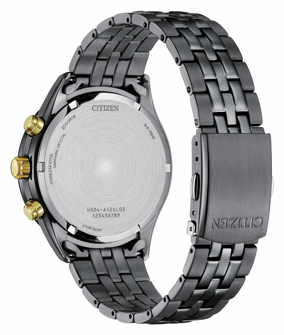 Citizen Quality - Classic LIGHT in BLACK Black Dial Stainless Steel Bracelet AT2576-68E