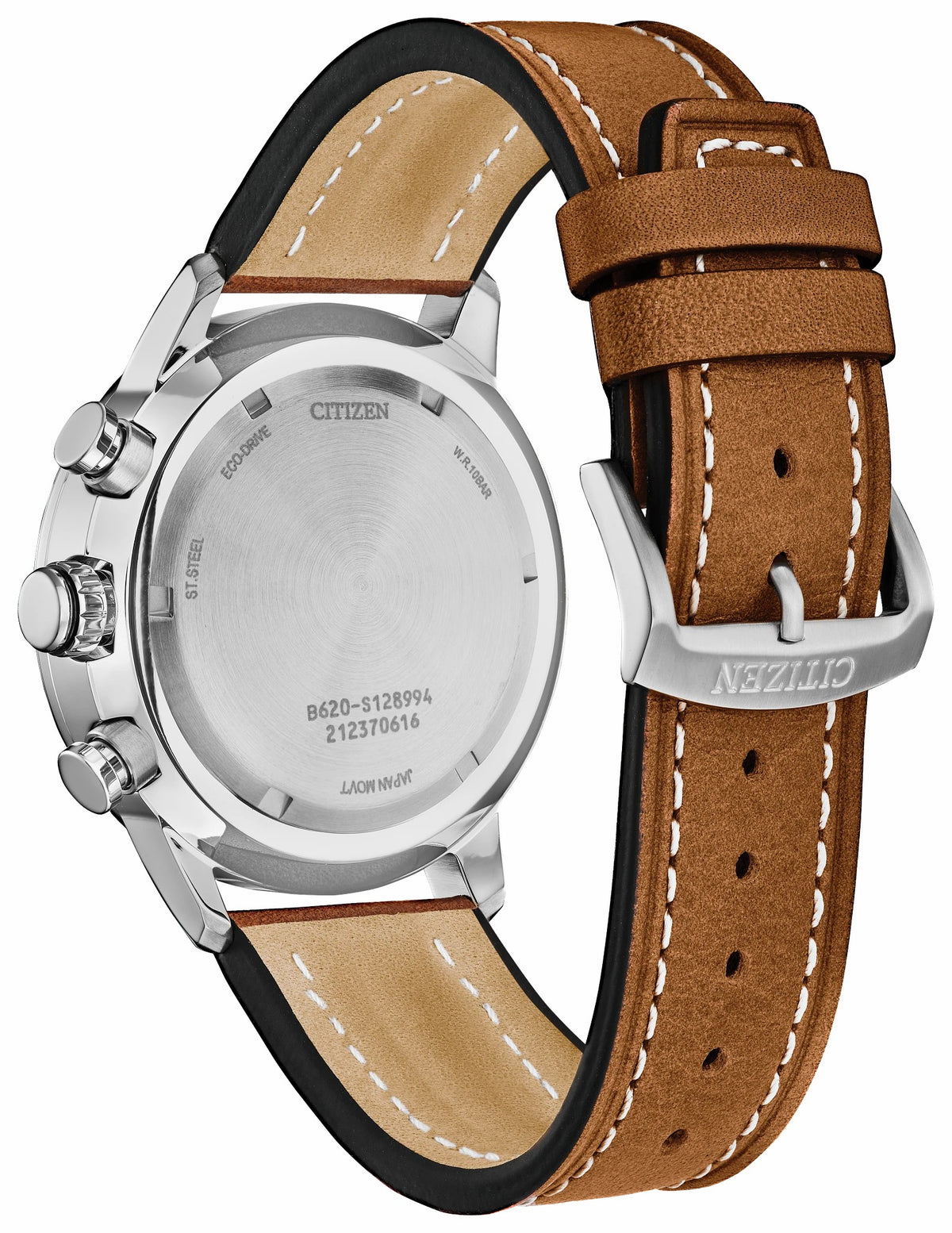 Citizen Discount - Avion Green Dial Leather Strap CA4477-08X