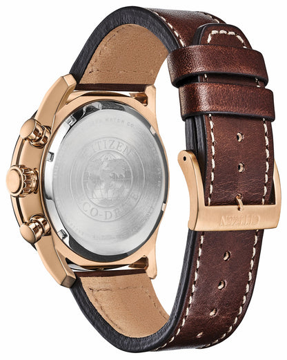 Citizen Quality - Citizen Avion Eco-Drive Rose Gold Blue Dial Watch