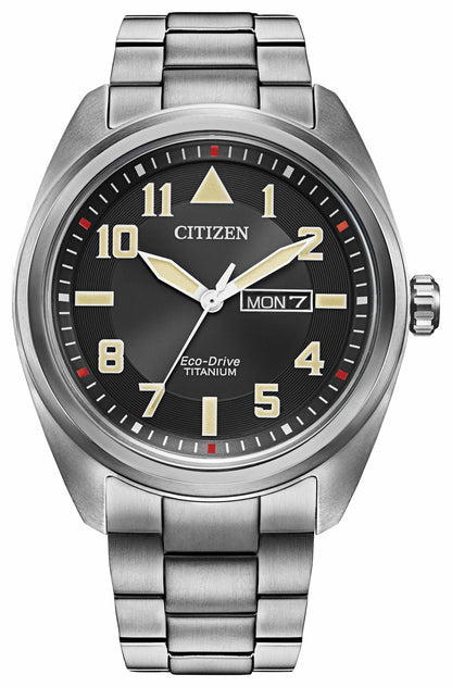 Citizen Recommended - Garrison Black Dial Super Titanium Bracelet BM8560-53E