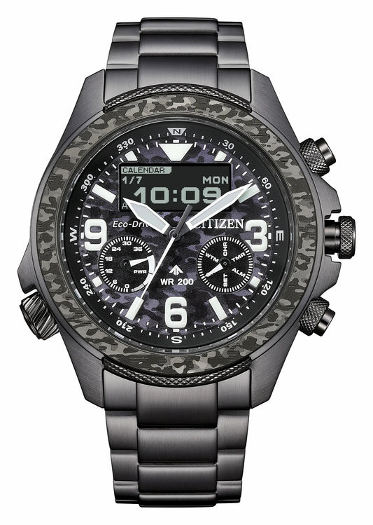Citizen Deals - Promaster Land U822 Black Dial Stainless Steel Bracelet JV1008-63E