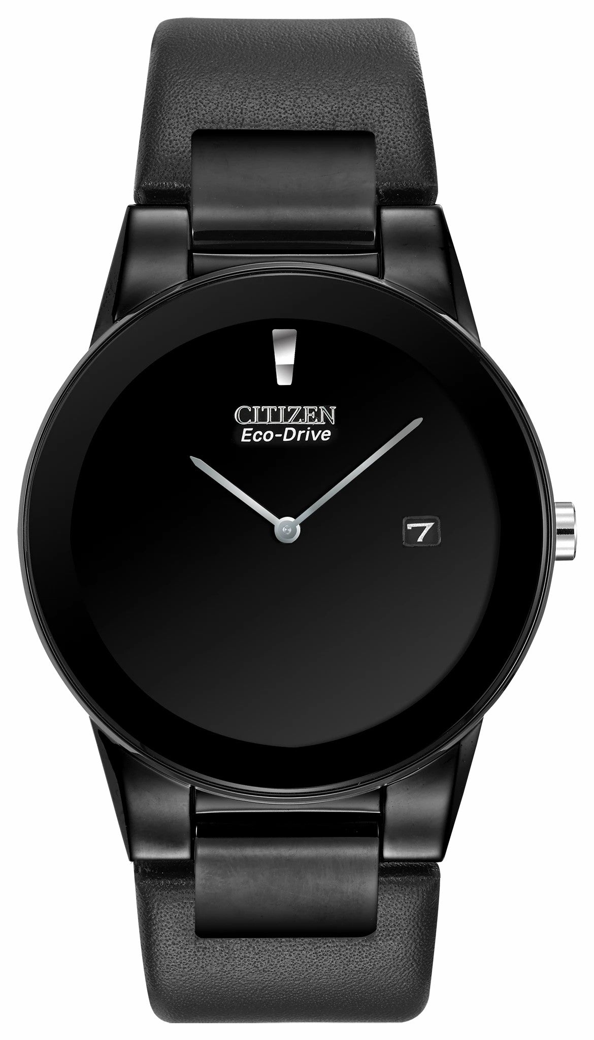 Citizen Essential - Axiom - Men's Black Dial AU1065-07E Black Leather Band Watch