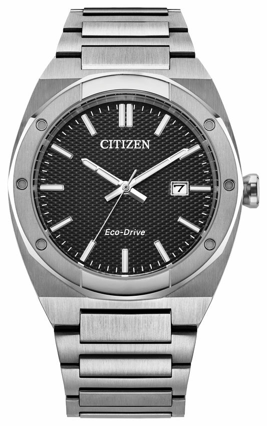 Citizen Value - Sport Luxury Black Dial Stainless Steel Bracelet BM7660-54E