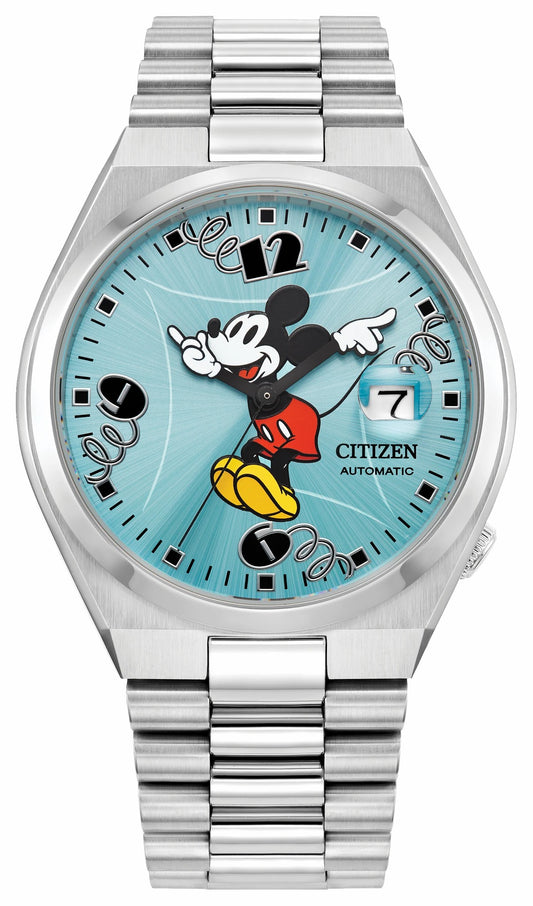 Citizen Special Offer - TSUYOSA Mickey Mouse Blue Dial Stainless Steel Bracelet NJ0156-50L