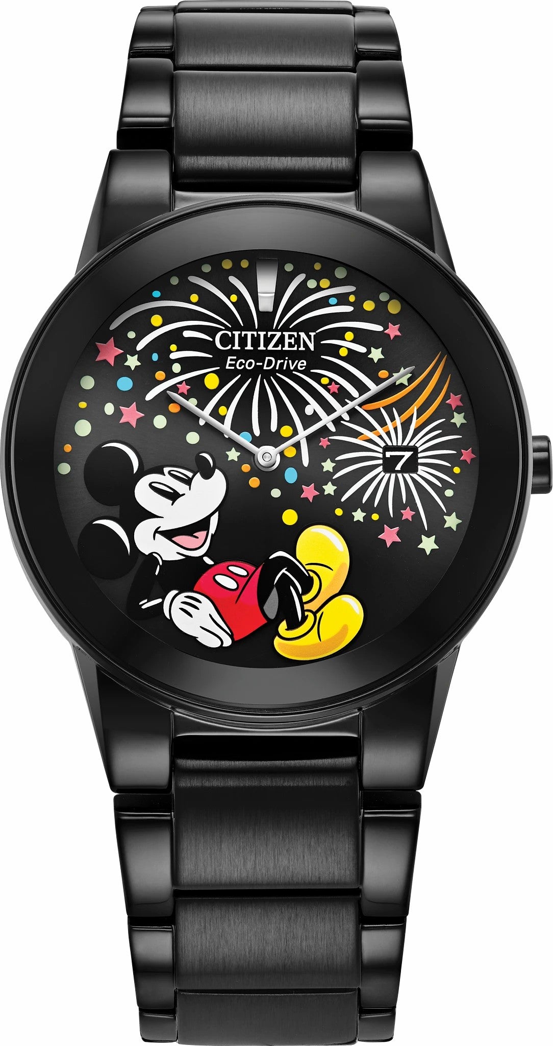 Citizen Trending - Mickey Fiesta Black Dial Stainless Steel Bracelet AU1095-57W