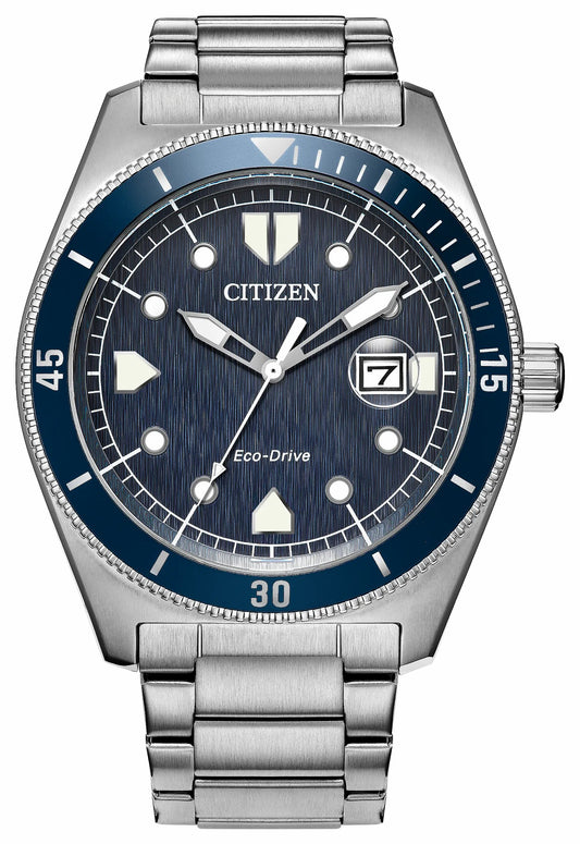 Citizen Special Offer - Terra Force Blue Dial Stainless Steel Bracelet AW1886-59L