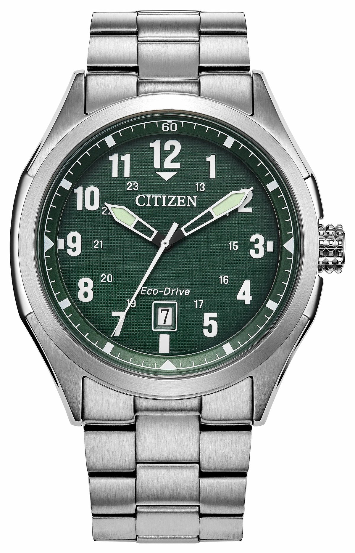 Citizen Smart Buy - Terra Force Green Dial Stainless Steel Bracelet AW1890-51X