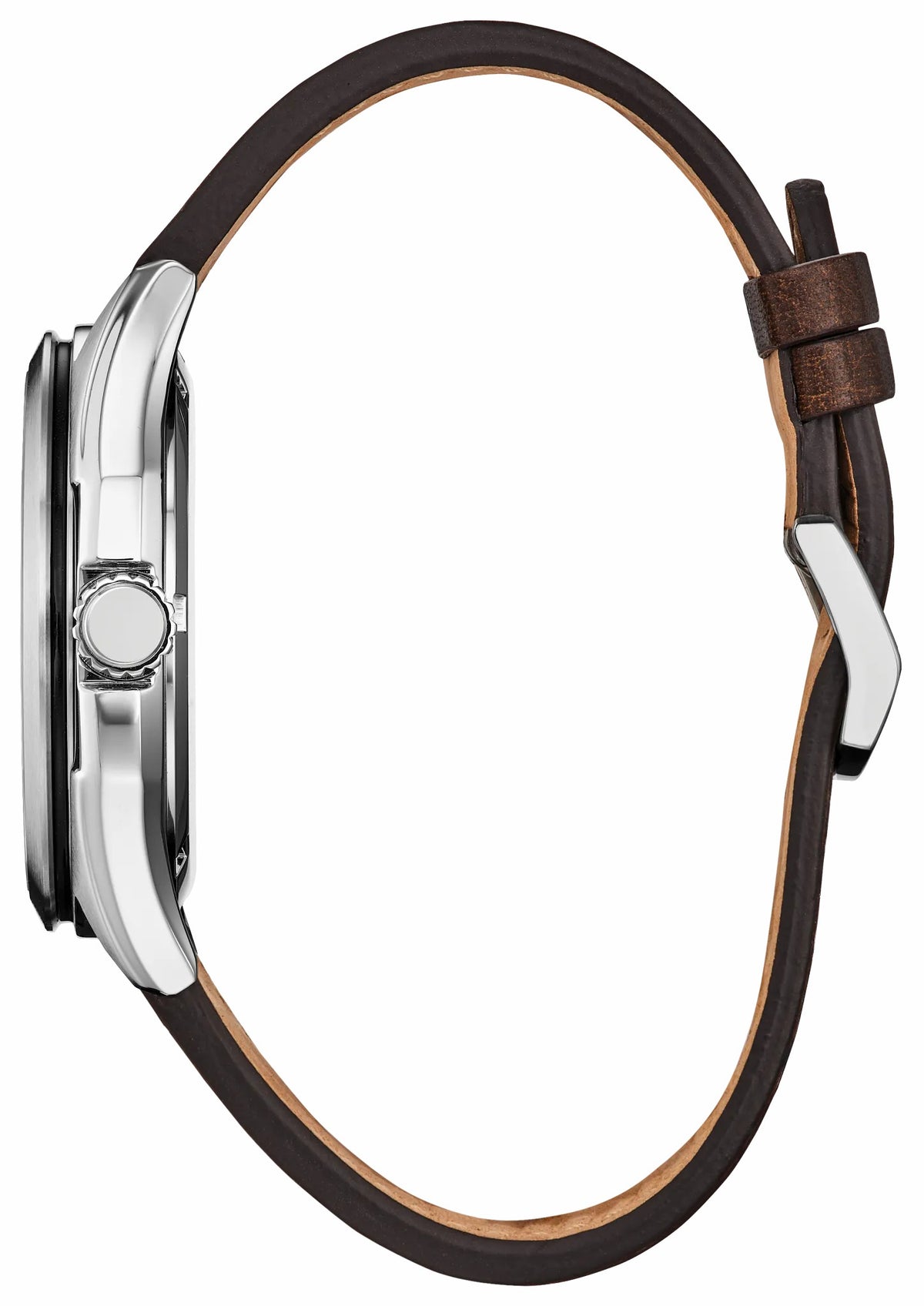Citizen Best Price - Terra Force Silver-Tone Dial Leather Strap AW1890-19B