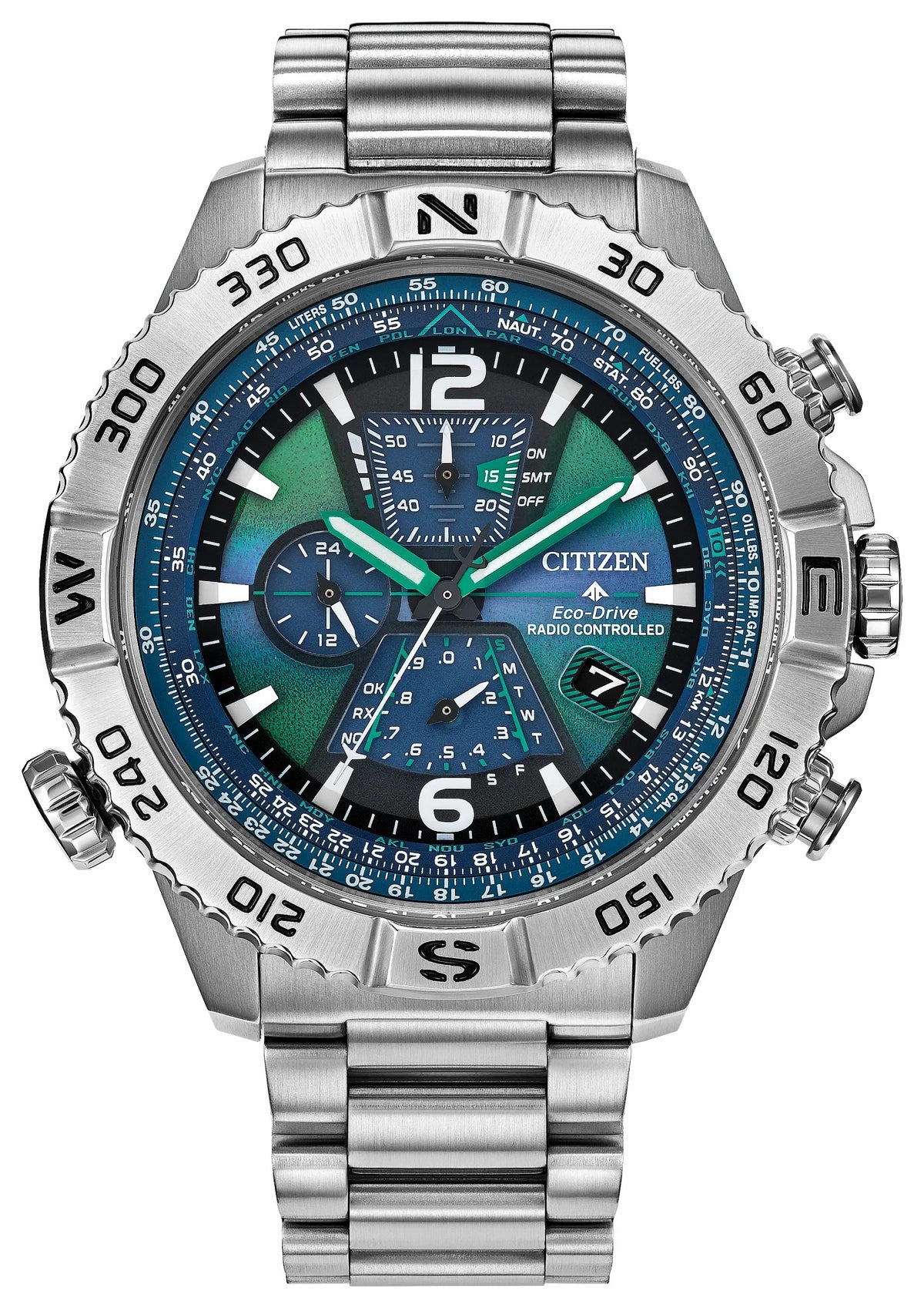 Citizen Discount - Promaster Navihawk A-T Blue Dial Stainless Steel Bracelet AT8220-55W