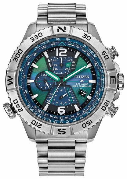 Citizen Discount - Promaster Navihawk A-T Blue Dial Stainless Steel Bracelet AT8220-55W