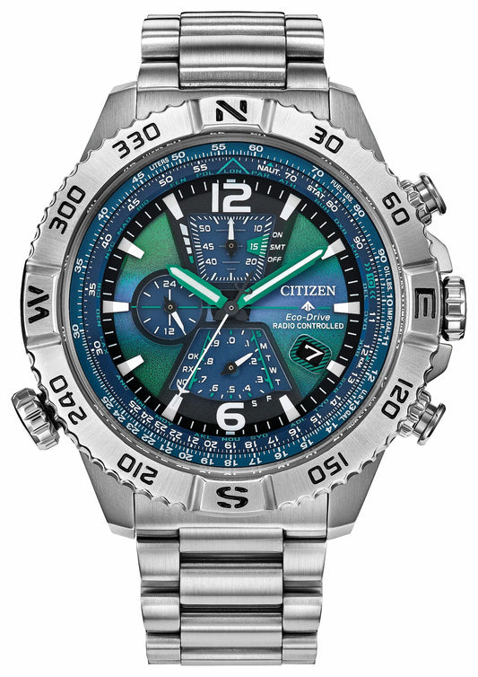 Citizen Discount - Promaster Navihawk A-T Blue Dial Stainless Steel Bracelet AT8220-55W