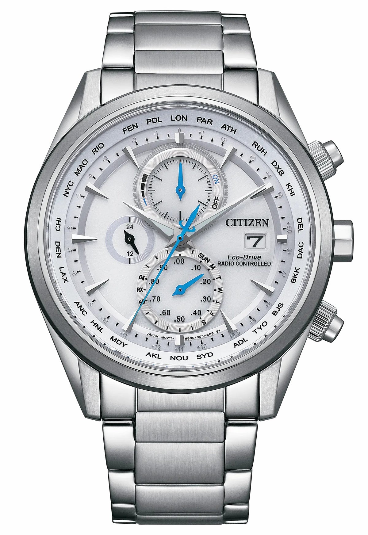 Citizen Best Price - Sport Luxury White Dial Stainless Steel Bracelet AT8260-85A