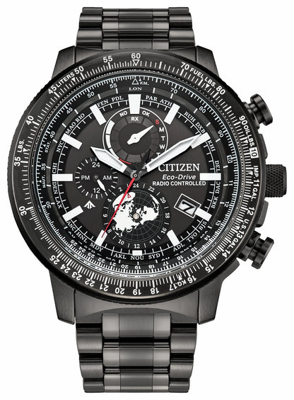 Citizen Quality - Promaster Geo Trekker Black Dial Stainless Steel Bracelet BY3005-56G