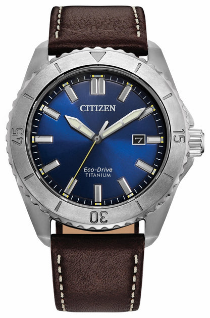 Citizen Smart Buy - Brycen Blue Dial Leather Strap AW1840-09L