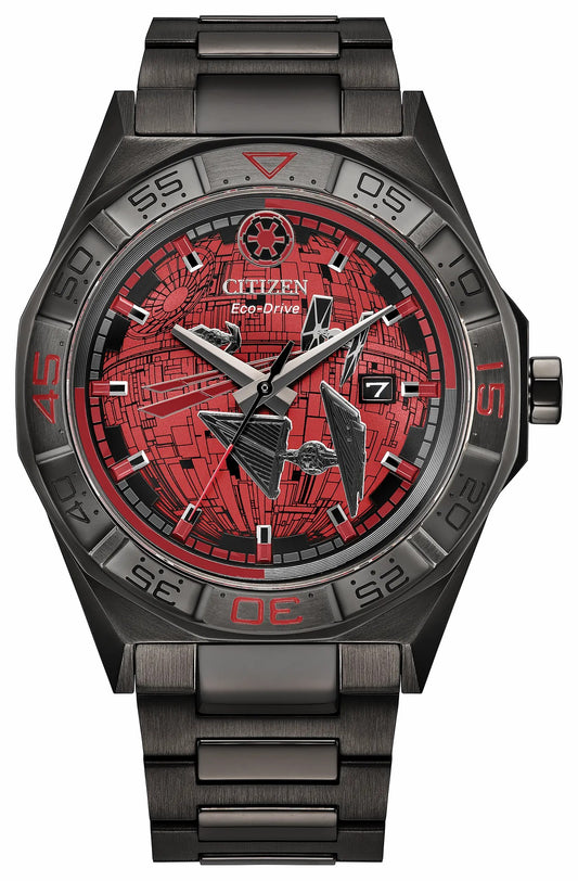 Citizen Sale - Imperial Battle Black Dial Stainless Steel Bracelet AW1857-57W