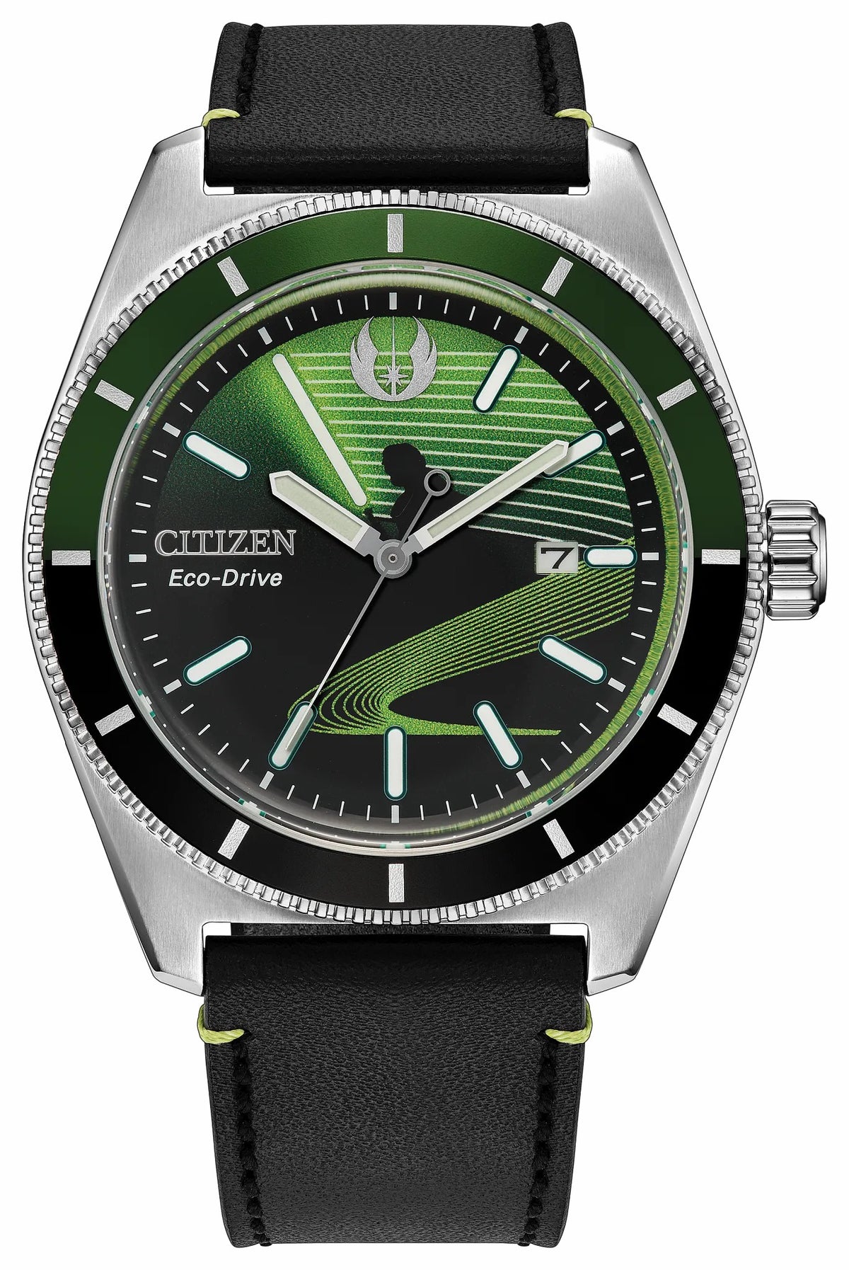 Citizen Deals - Luke Skywalker, Jedi Master Black Dial Leather Strap AW1910-48W
