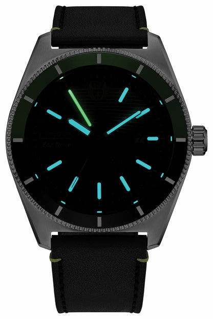 Citizen Deals - Luke Skywalker, Jedi Master Black Dial Leather Strap AW1910-48W