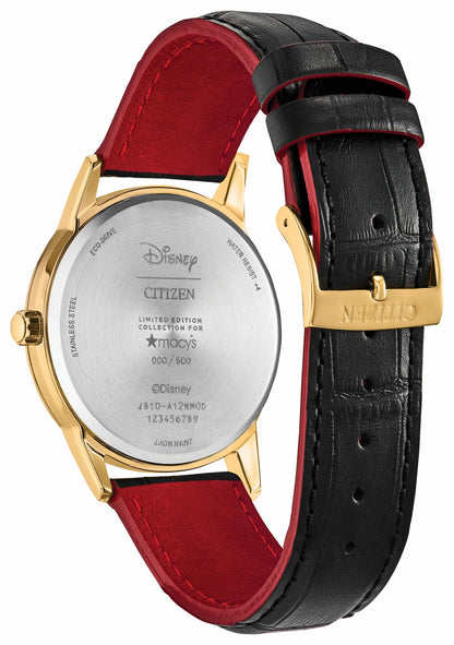 Citizen Smart Buy - Soaring High Mickey Mouse Black Dial Leather Strap AW1862-06W