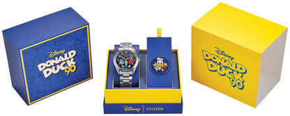 Citizen Best Seller - Feisty Donald Duck 90th Anniversary Blue Dial Stainless Steel Bracelet AW1691-66W