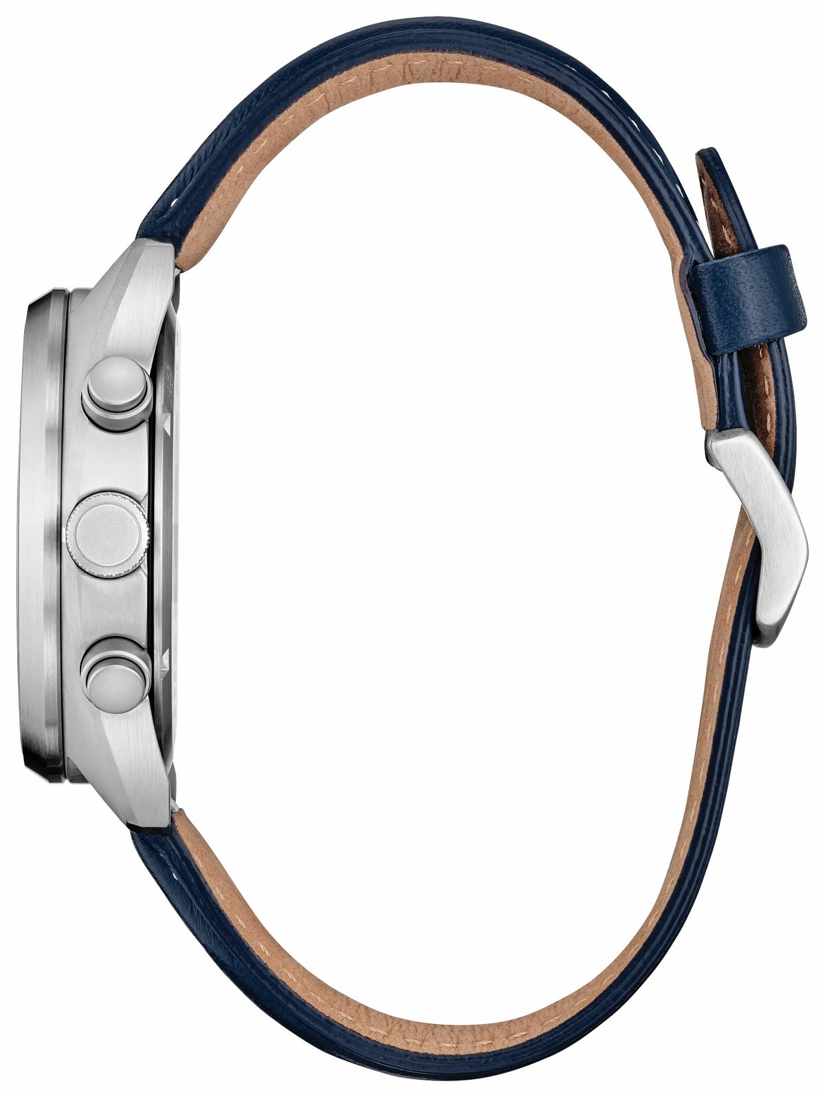 Citizen Best Seller - Captain America 85th Anniversary Blue Dial Leather Strap CA7046-46W