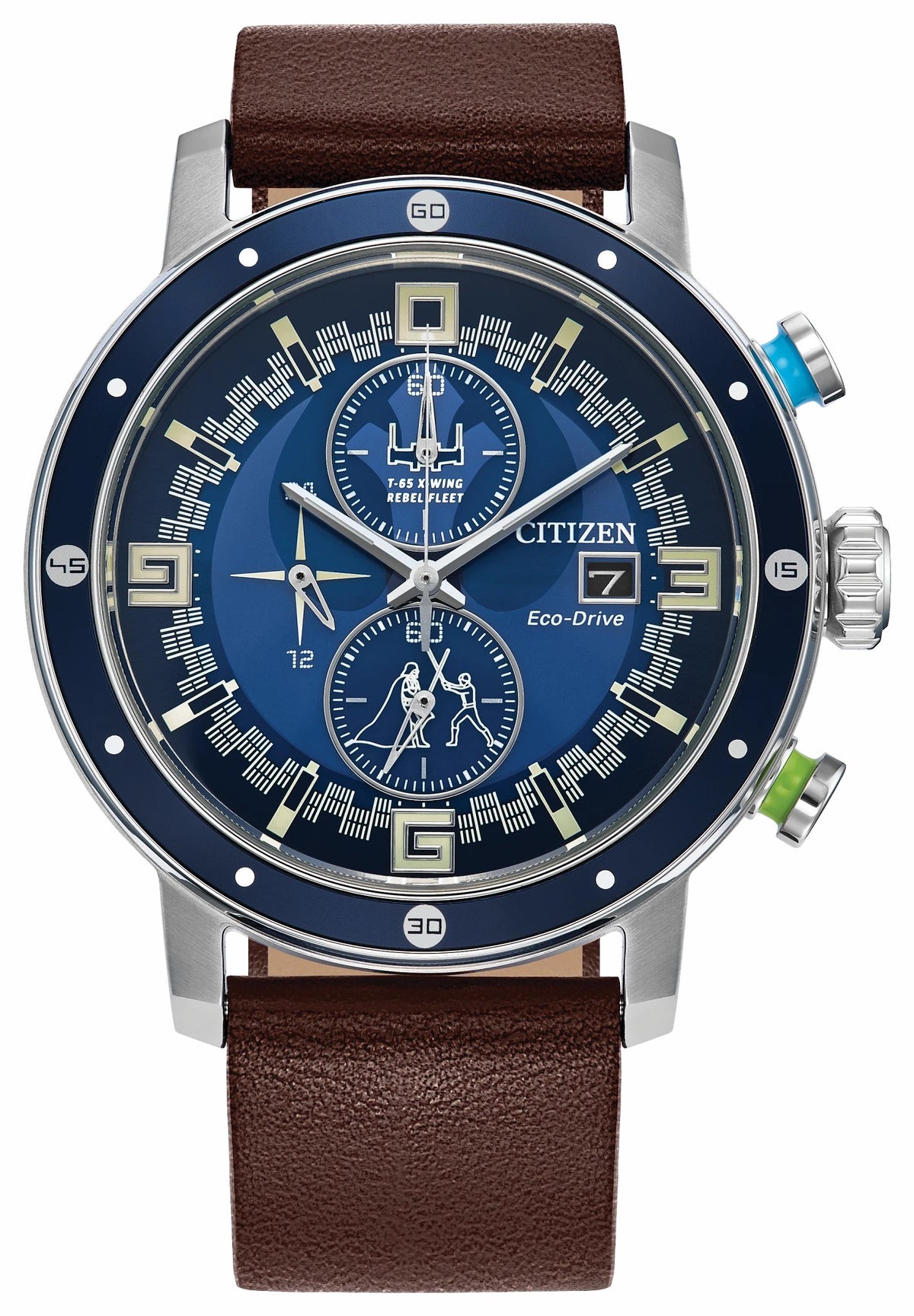 Citizen Trending - Luke Skywalker Blue Dial Leather Strap CA0768-07W