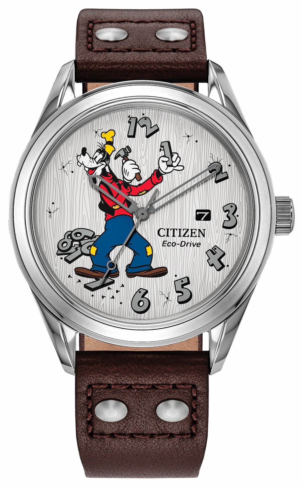 Citizen Customer Favorite - Fix-It Goofy White Dial Leather Strap AW1698-08W