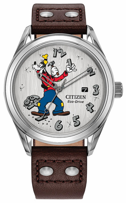 Citizen Customer Favorite - Fix-It Goofy White Dial Leather Strap AW1698-08W