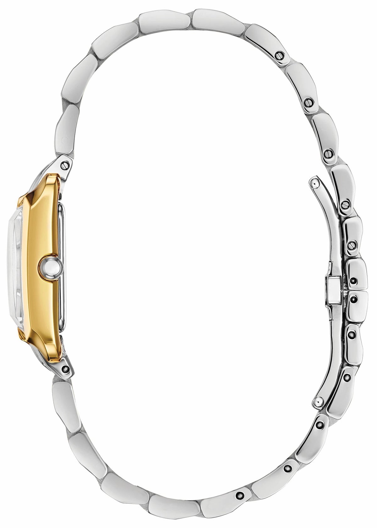 Citizen Classic - Citizen L Ladies Eco-Drive Gold White Dial Stainless Steel Watch