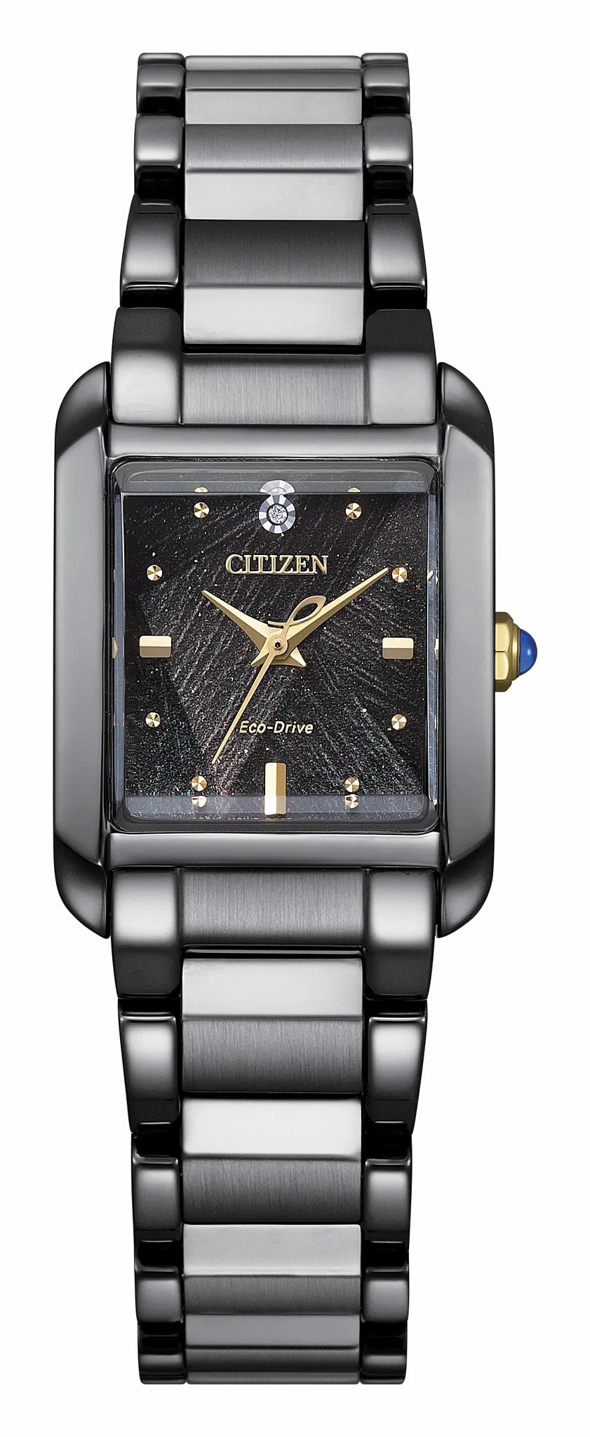 Citizen Exclusive - Citizen L Bianca LIGHT in BLACK Black Dial Stainless Steel Bracelet EW5636-55E