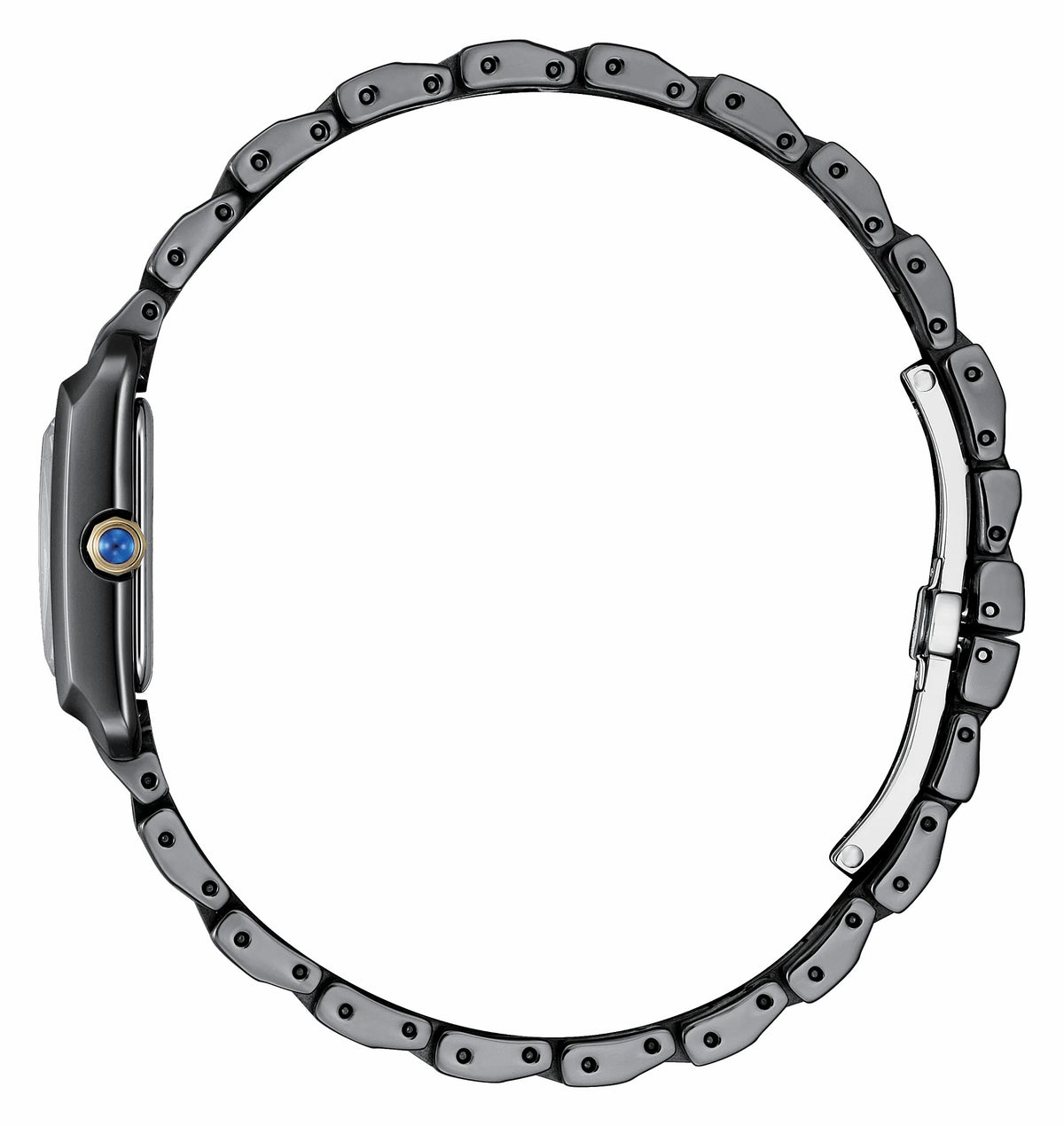 Citizen Exclusive - Citizen L Bianca LIGHT in BLACK Black Dial Stainless Steel Bracelet EW5636-55E