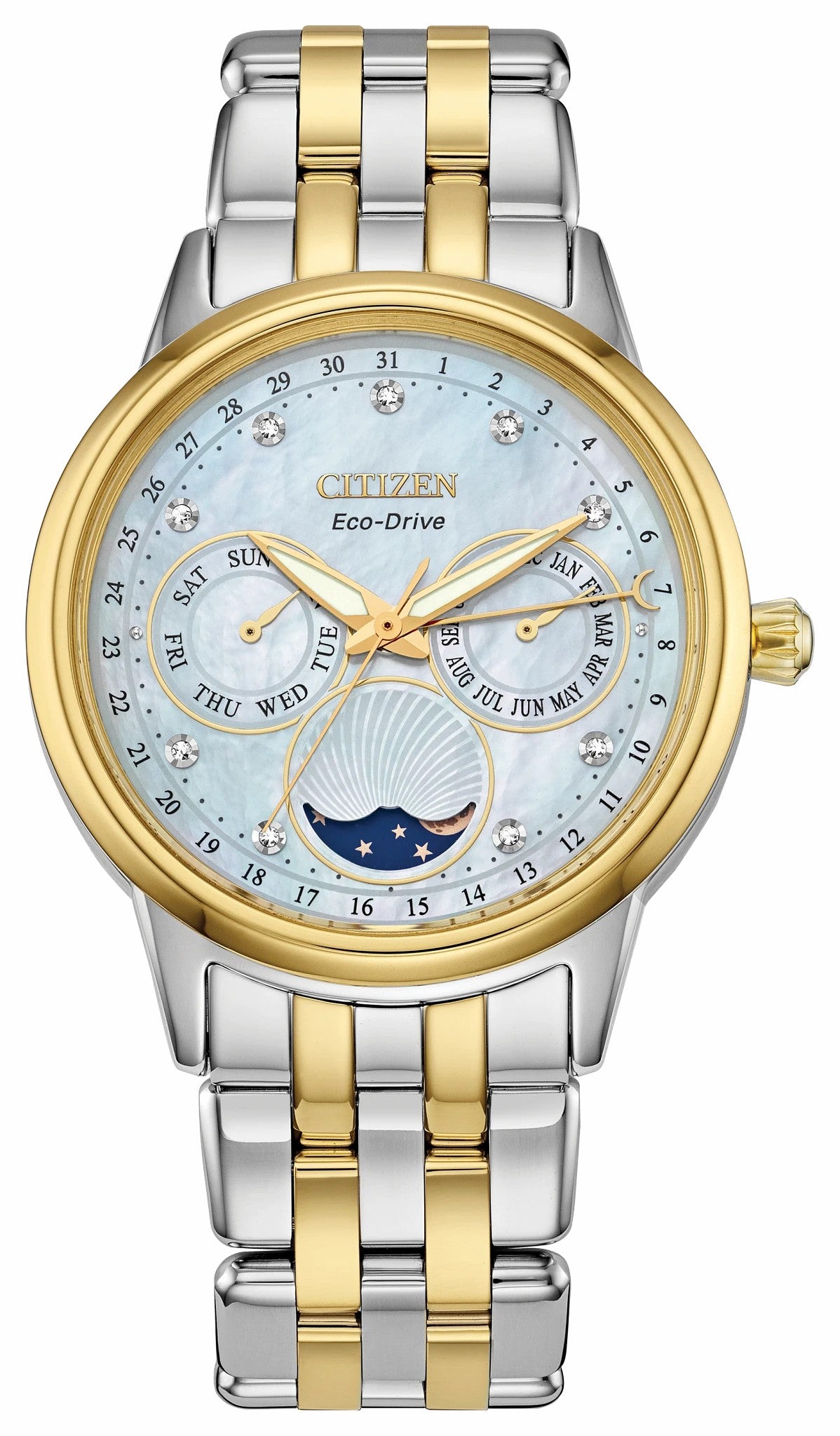 Citizen Value - Calendrier White Dial Stainless Steel Bracelet FD0004-51D