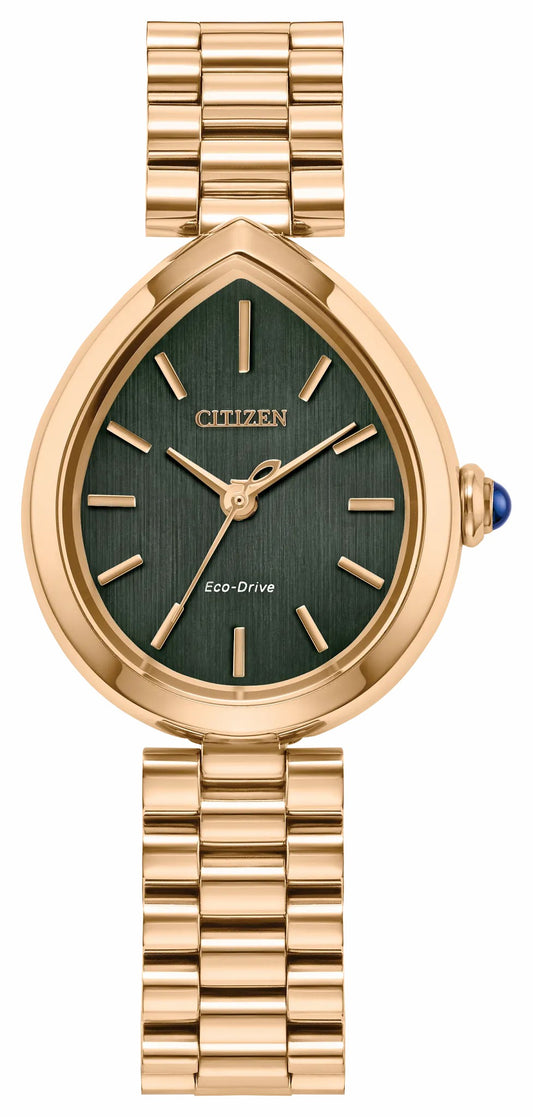 Citizen Everyday - Citizen L Rainell Green Dial Stainless Steel Bracelet EM1203-57X