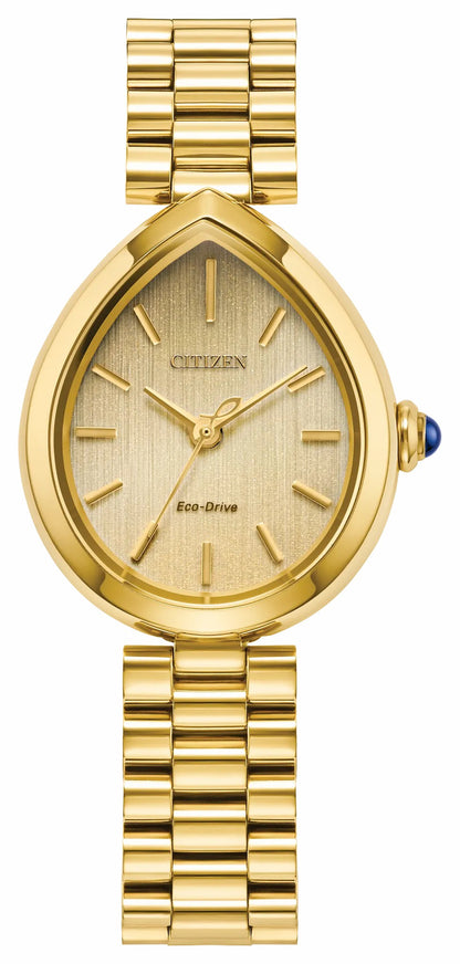 Citizen Hot Sale - Citizen L Rainell Gold-Tone Dial Stainless Steel Bracelet EM1202-50P