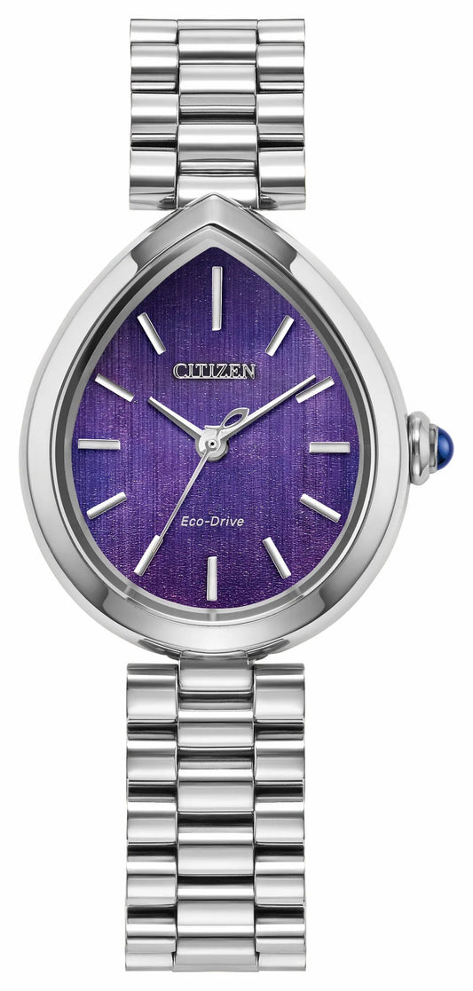 Citizen Best Price - Citizen L Rainell Purple Dial Stainless Steel Bracelet EM1200-55X